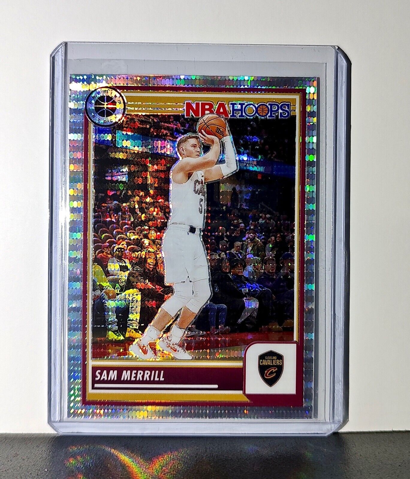Sam Merrill 2023-24 Panini Premium NBA Hoops #233 Pulsar Prizm Cavaliers