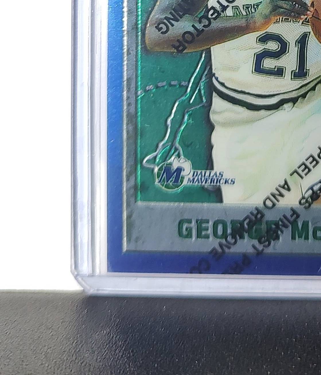 George McCloud 1995-96 Topps Finest NBA #201 Card Mavericks