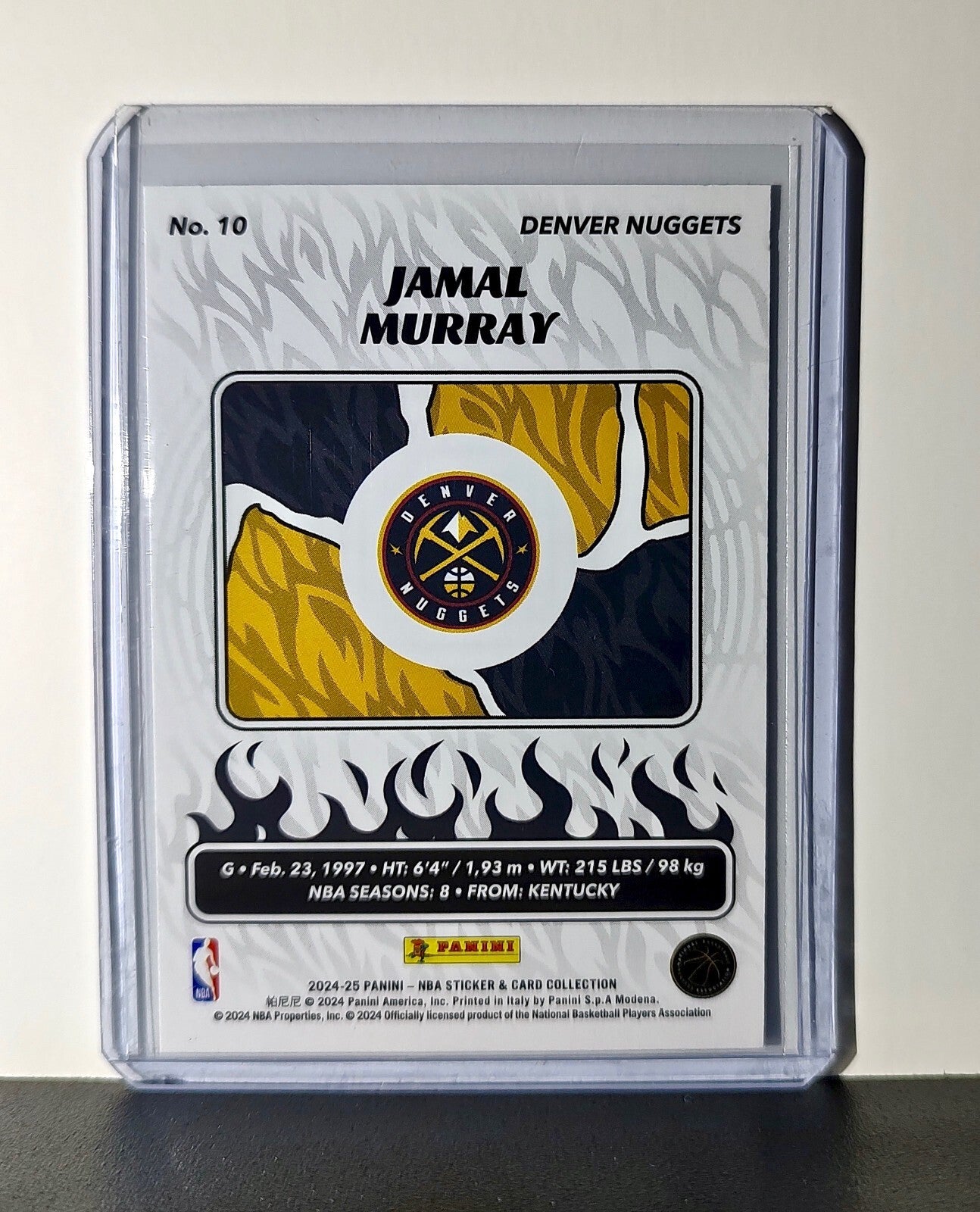Jamal Murray 2024-25 Panini NBA #10 Foil Sticker Card Denver Nuggets