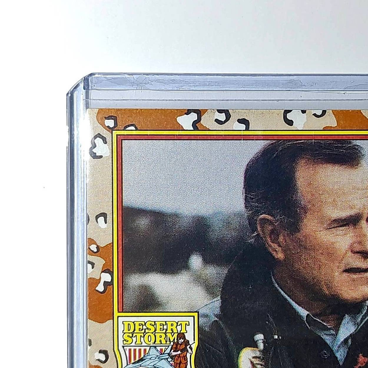 The Commander in Chief 1991 Topps Desert Storm #1 Card