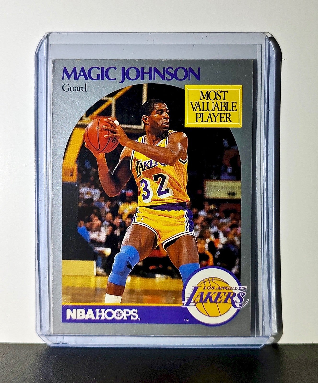 Magic Johnson 1990 NBA Hoops NBA #157 MVP Card Los Angeles Lakers