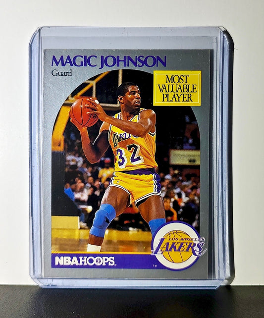 Magic Johnson 1990 NBA Hoops NBA #157 MVP Card Los Angeles Lakers