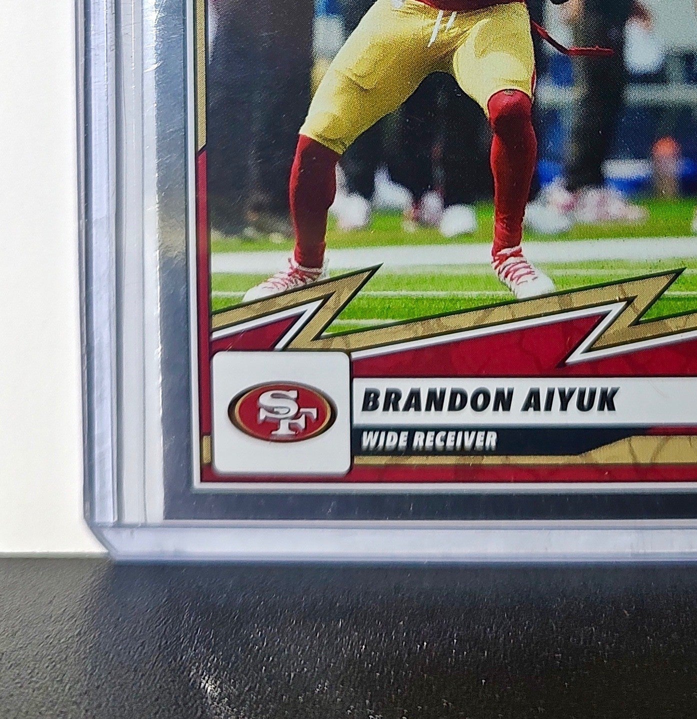 Brandon Aiyuk 2025 Panini NFL #12 Foil Sticker Card San Francisco 49ers