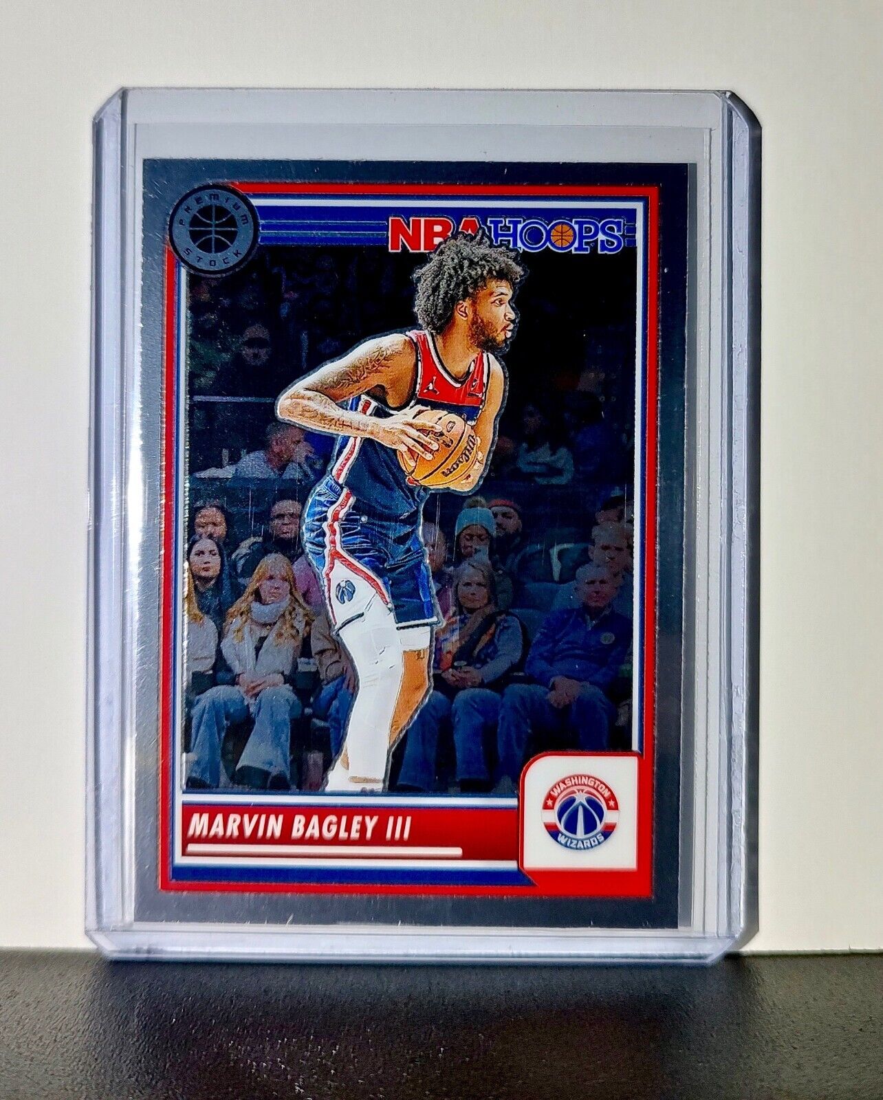 Marvin Bagley III 2023-24 Panini Premium Stock NBA Hoops #95 Card Wizards