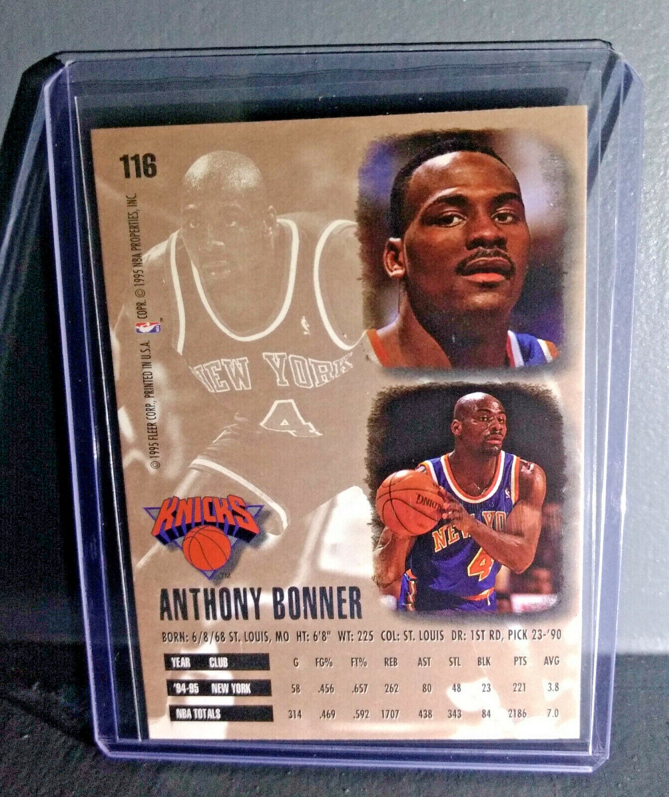 1995-96 Anthony Bonner Fleer Ultra #116 Basketball Card