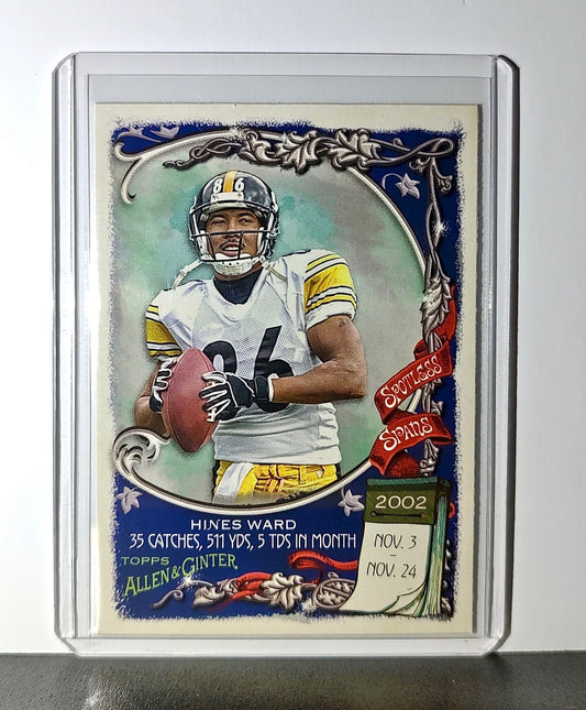 Hines Ward 2023 Topps Allen & Ginter Spotless Spans NFL #SS-9 Card Steelers