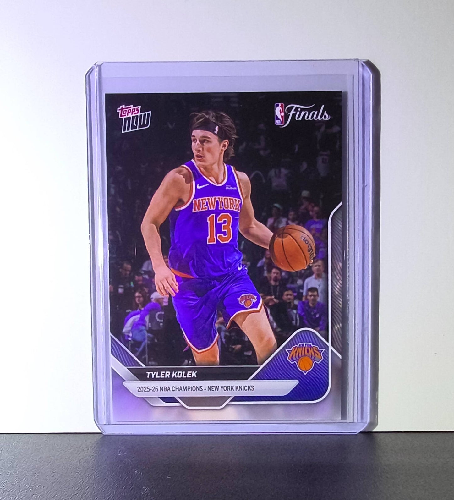 Tyler Kolek 2026 Topps Now NBA Champions #C12 Card New York Knicks