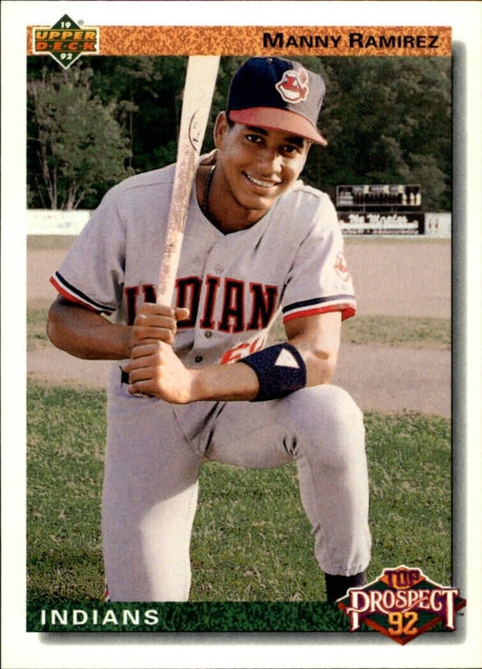 Manny Ramirez 1992 Upper Deck MLB #63 Rookie Baseball Card Cleveland Indians