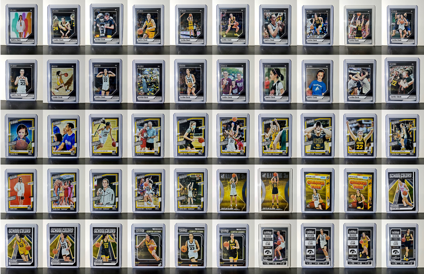 Caitlin Clark Panini Collection Set 2024 Silver Foil Variant Cards Iowa Hawkeyes