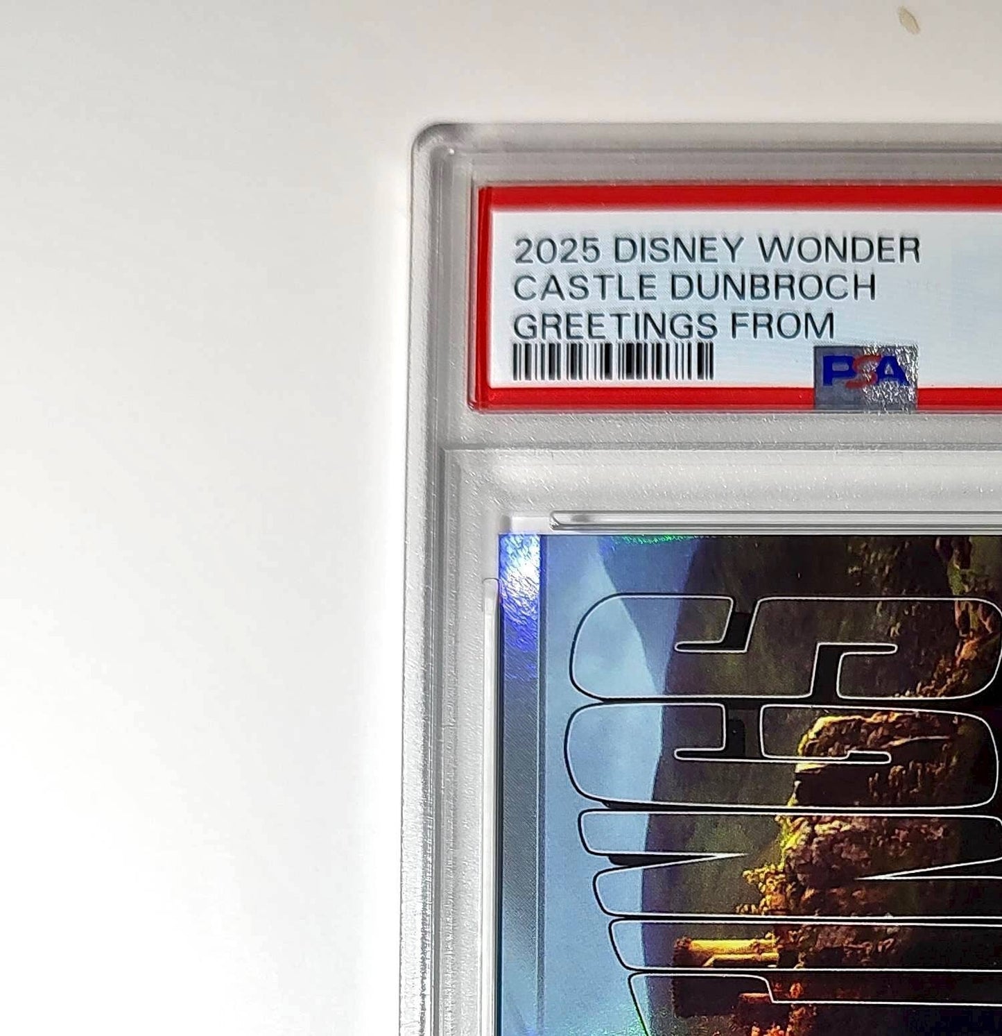 Castle DunBroch 2025 Topps Disney Wonder #GF-7 Greetings From Card Brave PSA 9