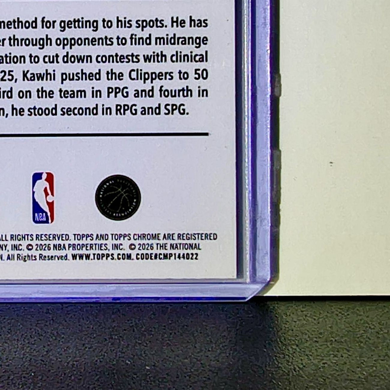 Kawhi Leonard 2025-26 NBA Topps Chrome Update #24 Card Los Angeles Clippers