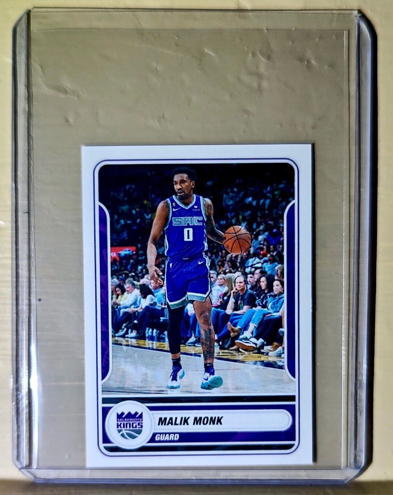 2023-24 Malik Monk Panini NBA Basketball #458 Sticker Sacramento Kings
