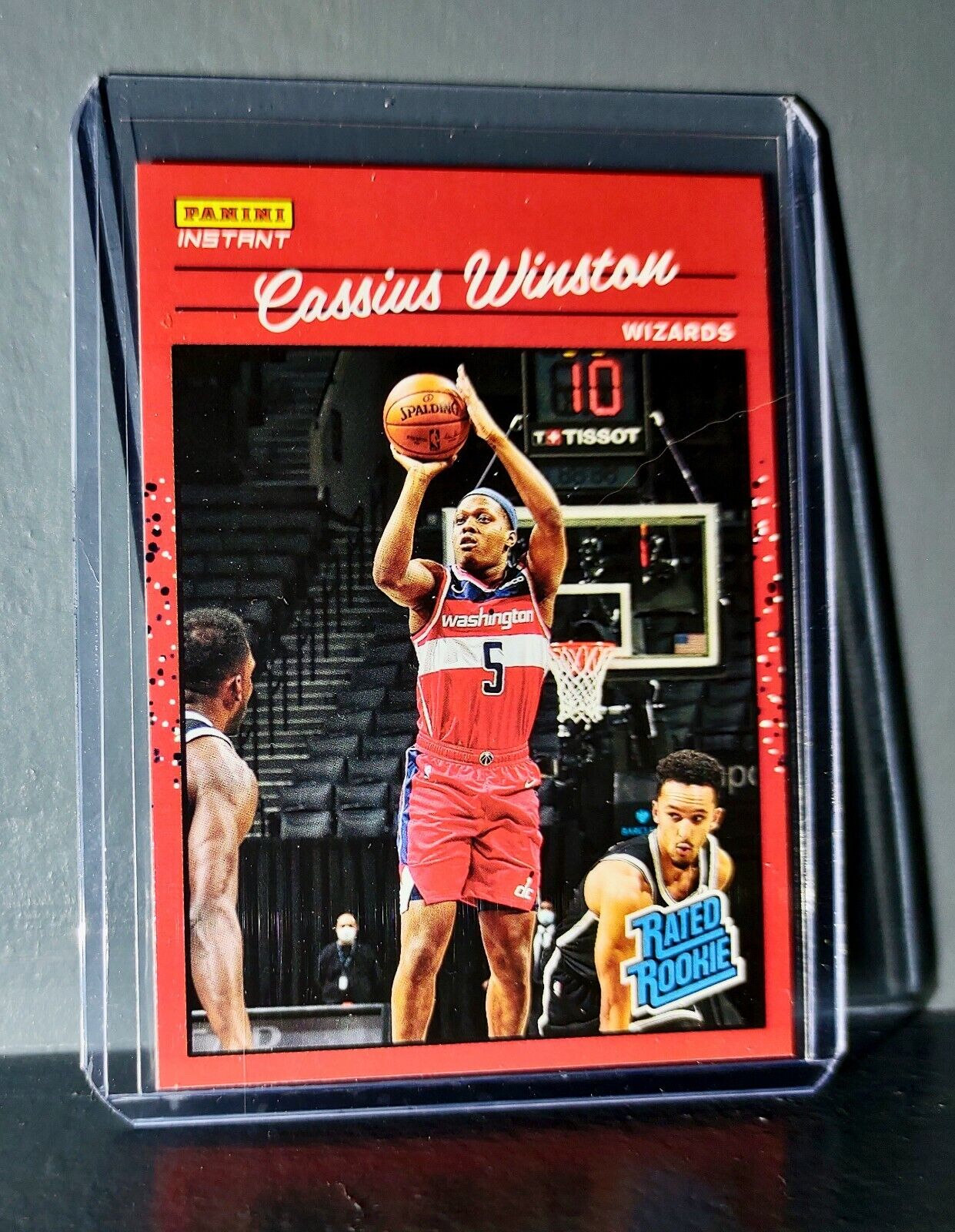 Cassius Winston 2020-2021 Panini NBA Instant #36 Rated Rookie Retro Card 1/3558