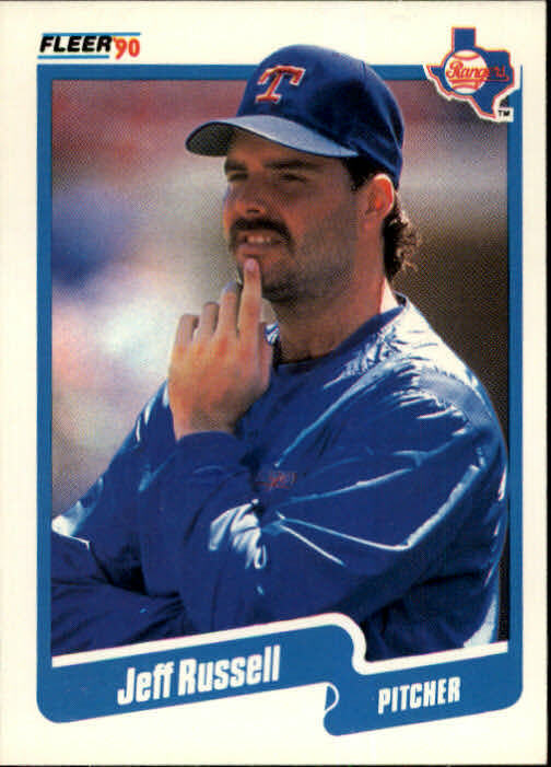 1990 Jeff Russell Fleer Baseball Card #312