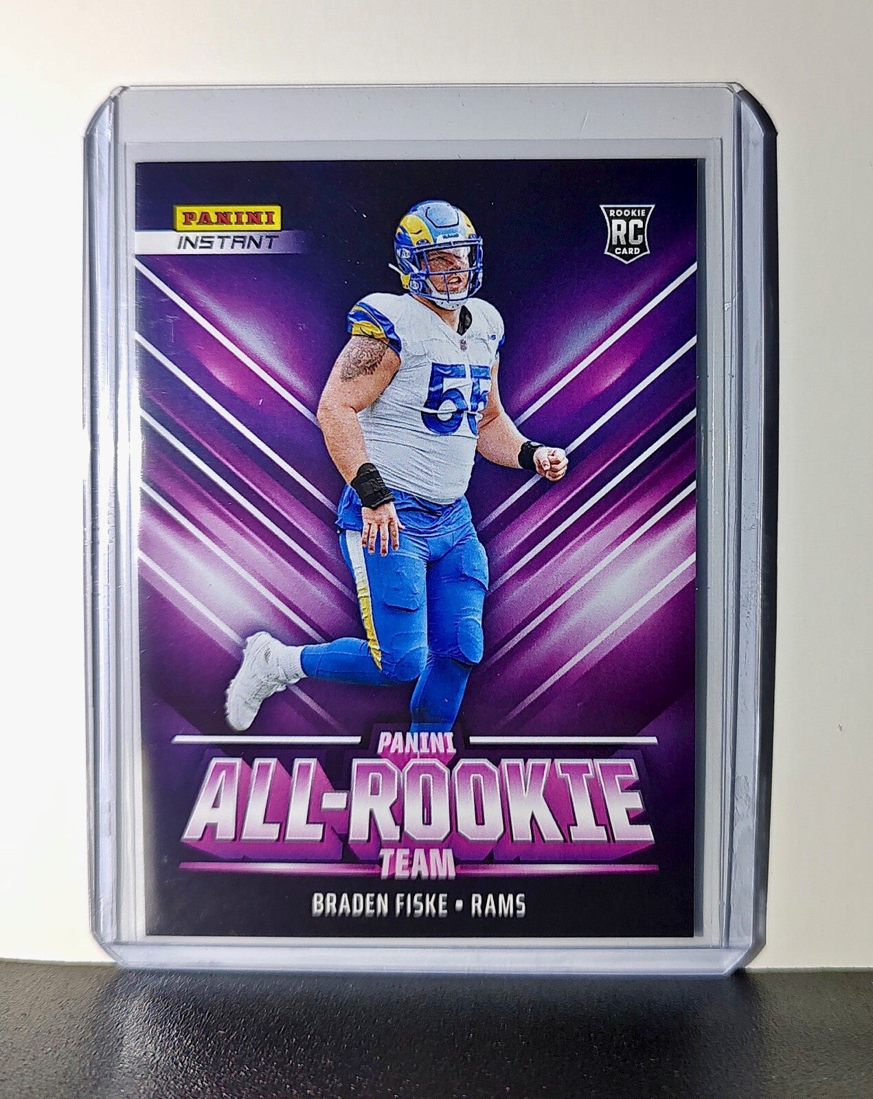Braden Fiske Rookie 2024 Panini NFL #18 All-Rookie Card LA Rams​​ 1 of 314