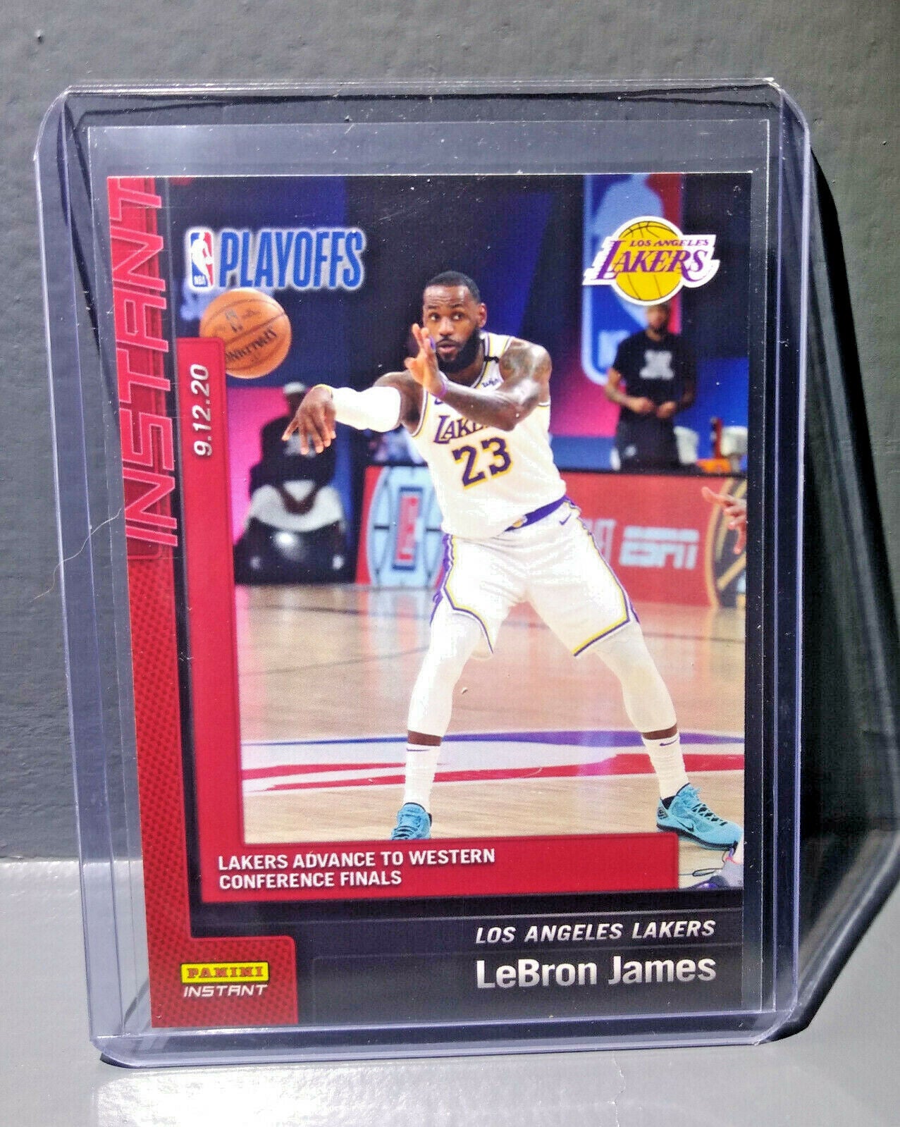 Lebron James 2019-20 Panini NBA Playoffs Instant #193 Basketball Card 1 of 194