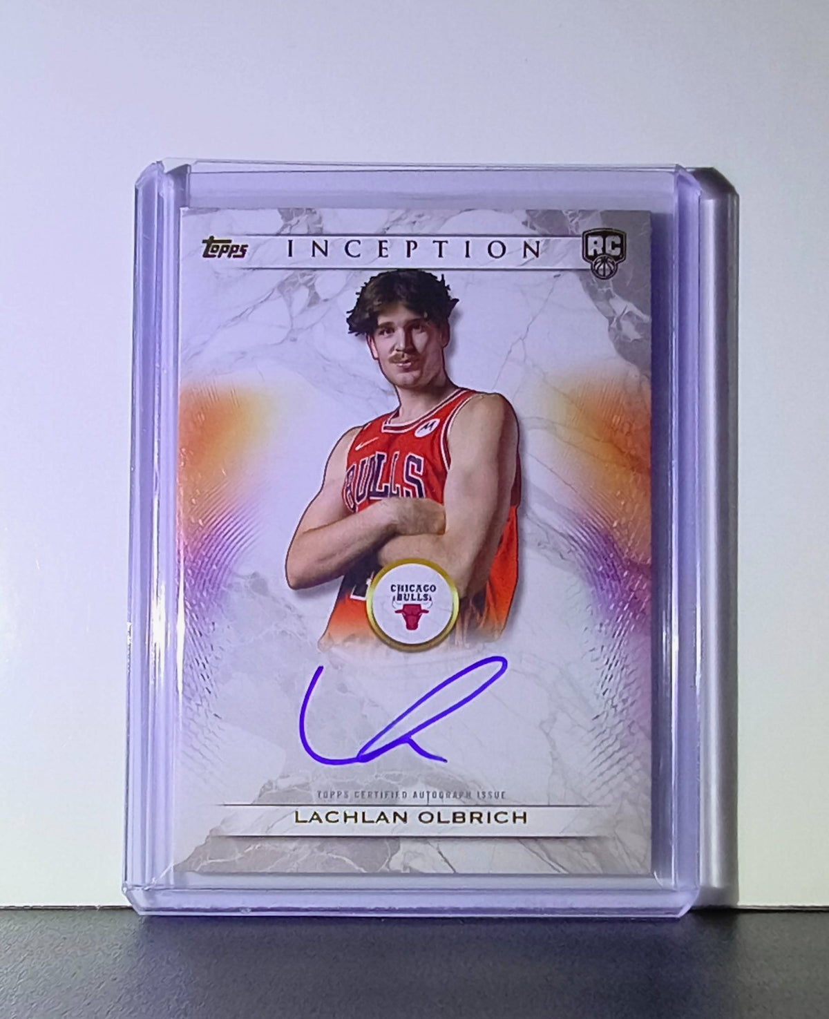Lachlan Olbrich Rookie 2025 NBA Topps Inception #RA-LO Autograph Card Bulls