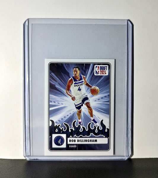 Rob Dillingham Rookie Draft 2024-25 Panini NBA #86 Sticker Card Timberwolves