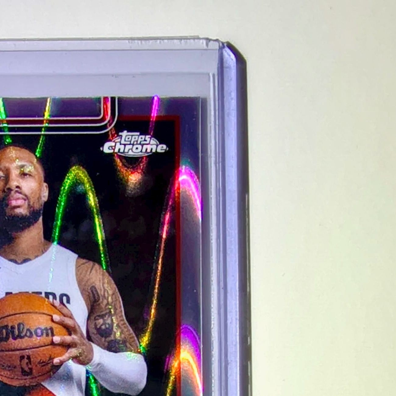 Damian Lillard 2025-26 NBA Topps Chrome Update RayWave Refractor #46 Card