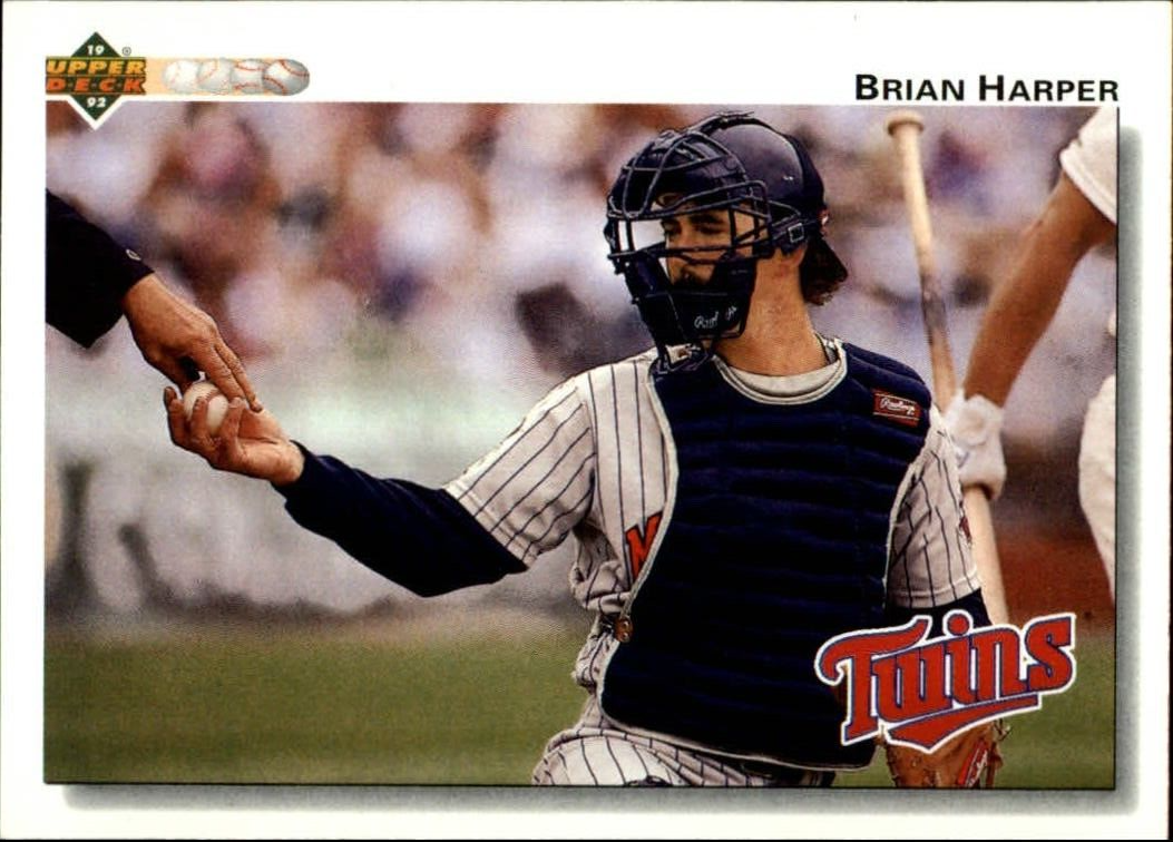 Brian Harper 1992 Upper Deck MLB #527 Baseball Card Minnesota Twins