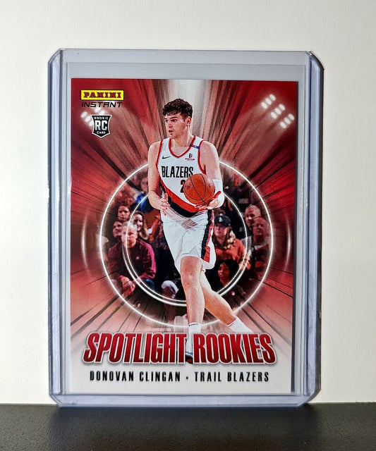 Donovan Clingan Rookie 2024-25 Panini Spotlight Rookies NBA #7 Blazers 1 of 170