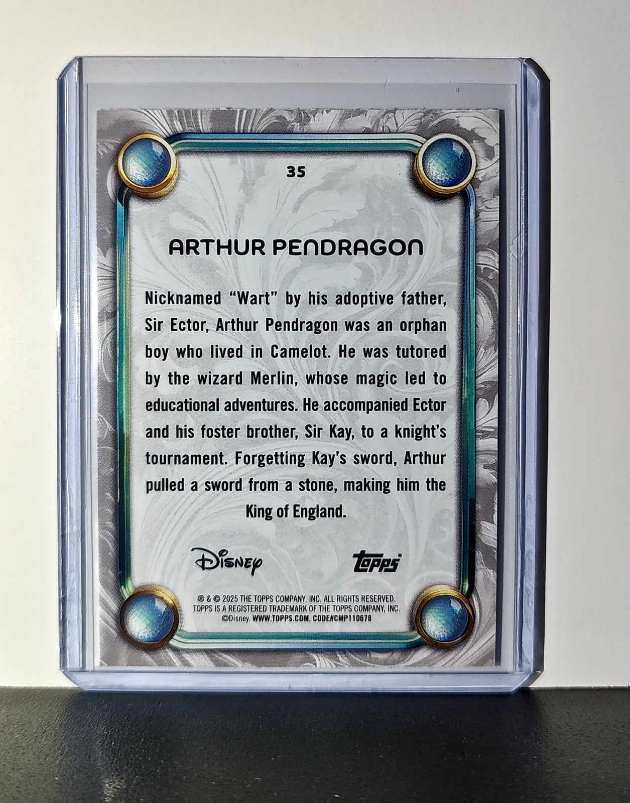 Arthur Pendragon 2025 Topps Disney Wonder #35 Card The Sword in the Stone