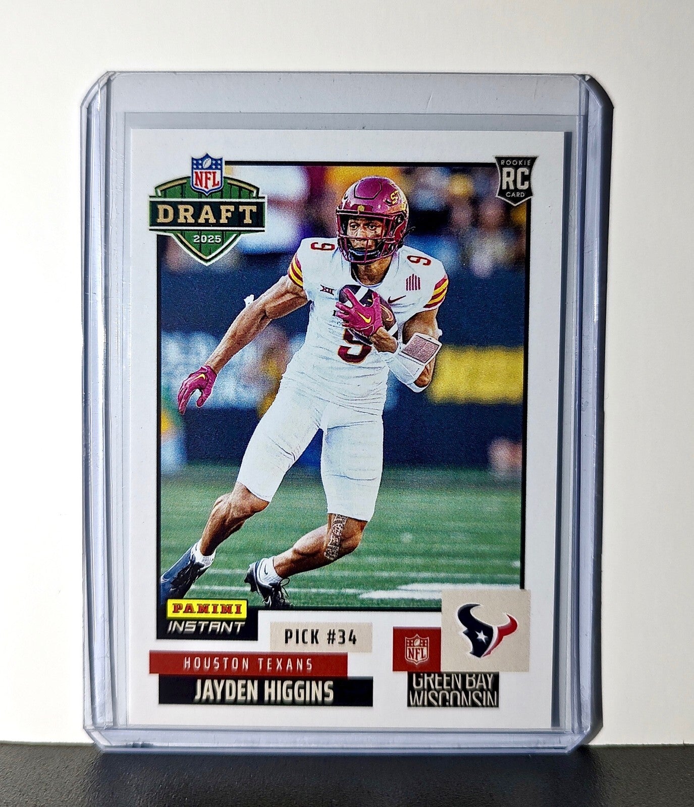 Jayden Higgins Rookie 2025 NFL Draft #28 Football Card Houston Texans 1 of 797