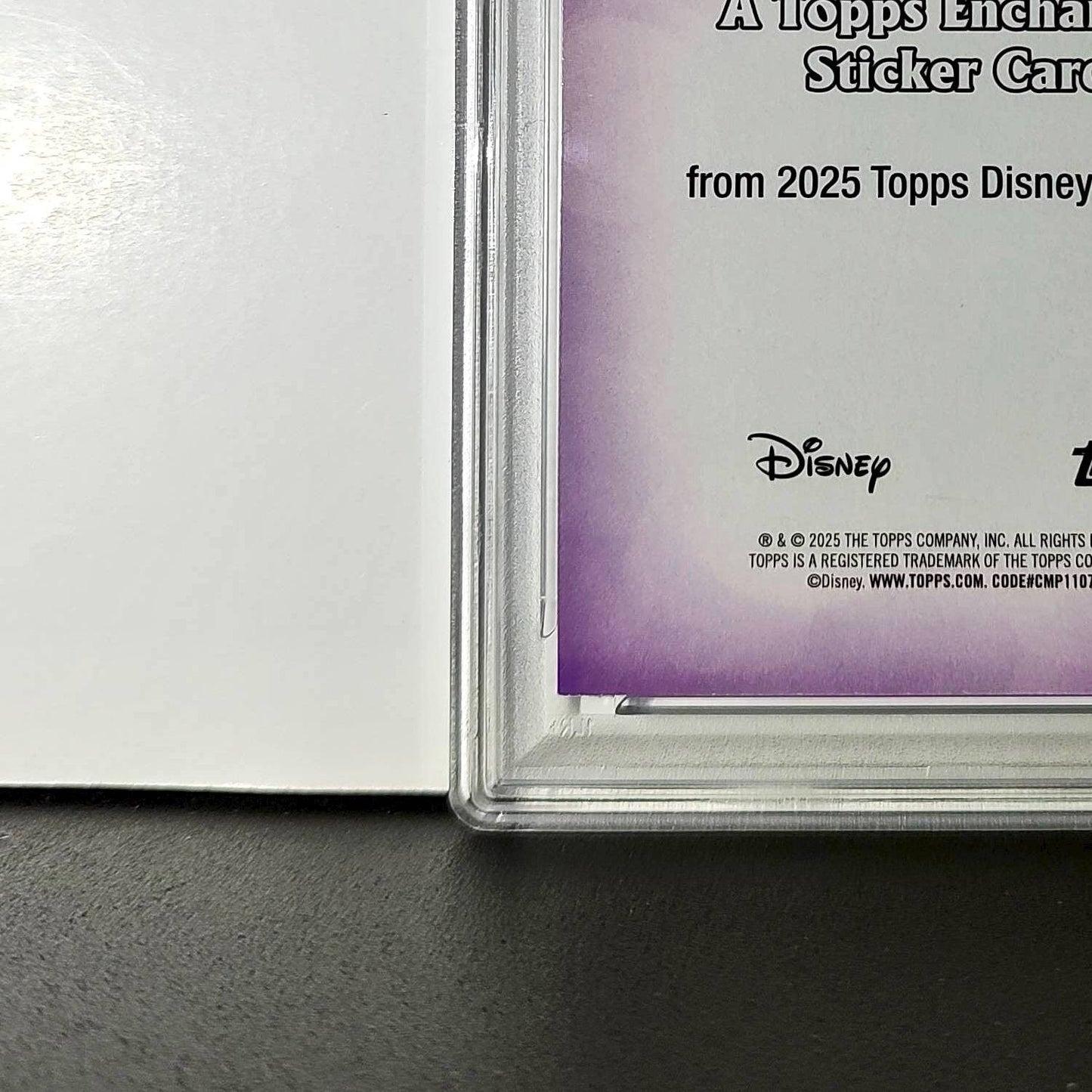 Asha 2025 Topps Disney #ES-25 Enchanted Sticker Card Wish PSA 8