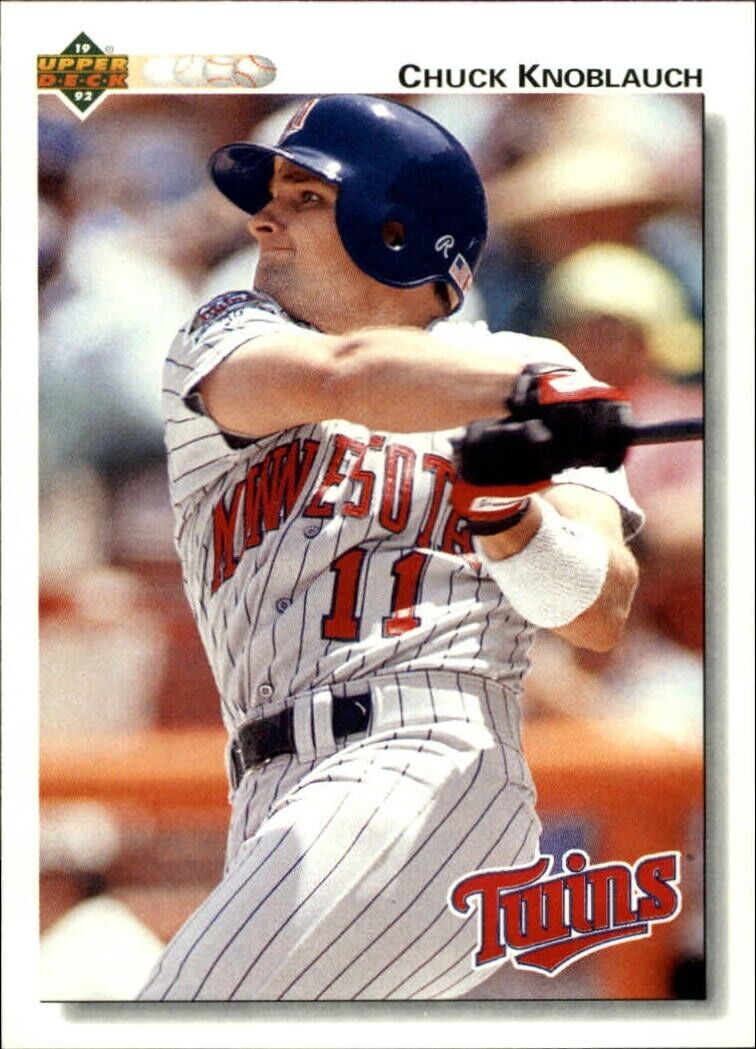 Chuck Knoblauch 1992 Upper Deck MLB #446 Baseball Card Minnesota Twins