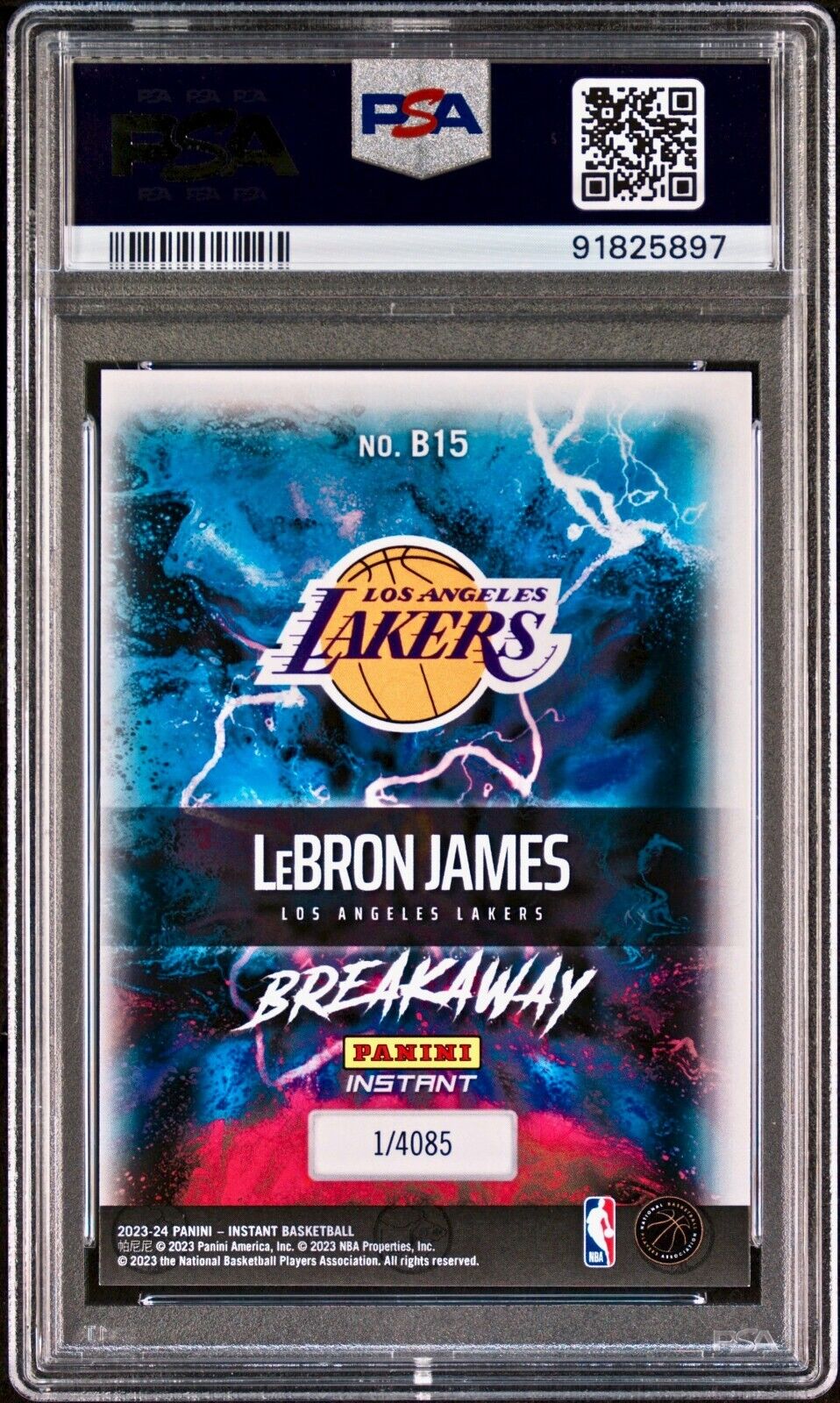 LeBron James 2023-24 Panini NBA Breakaway #15 Card 1 of 4085 PSA 9 Mint