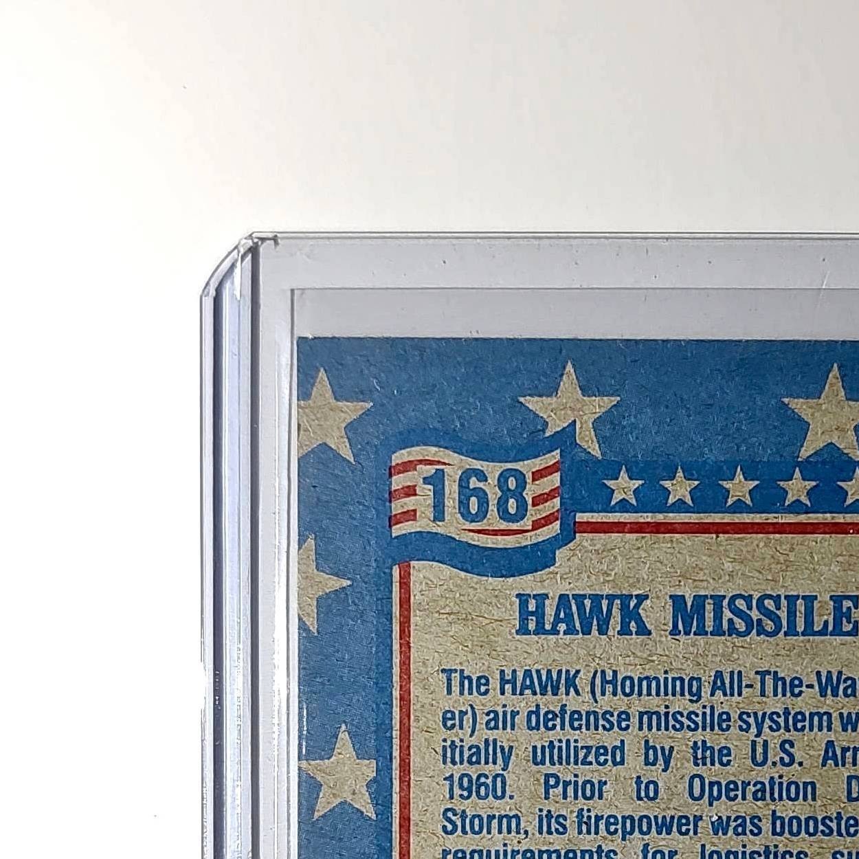 HAWK Missile 1991 Topps Desert Storm #168 Card