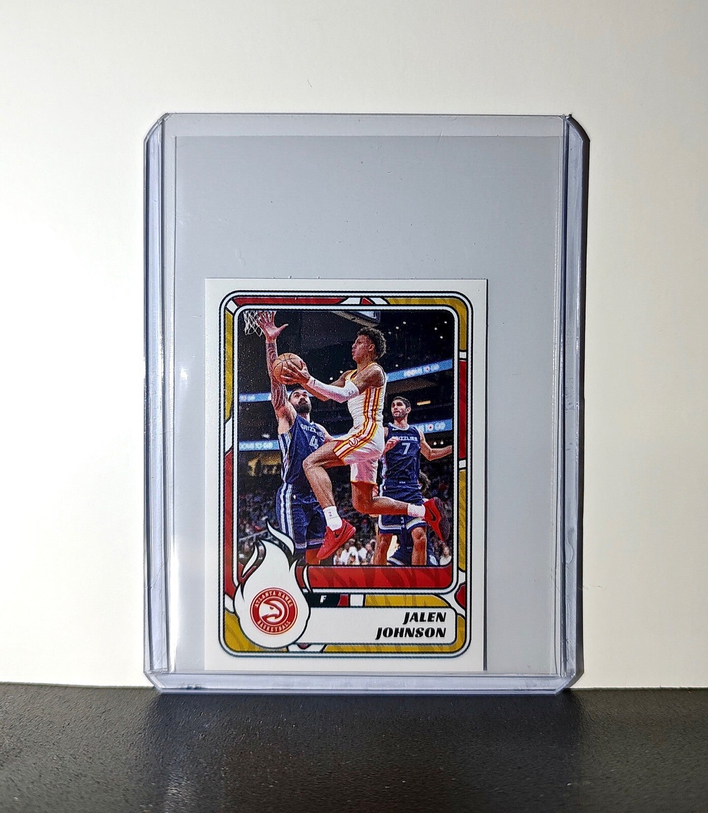 Jalen Johnson 2024-25 Panini NBA #103 Sticker Card Atlanta Hawks