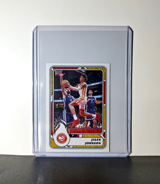 Jalen Johnson 2024-25 Panini NBA #103 Sticker Card Atlanta Hawks