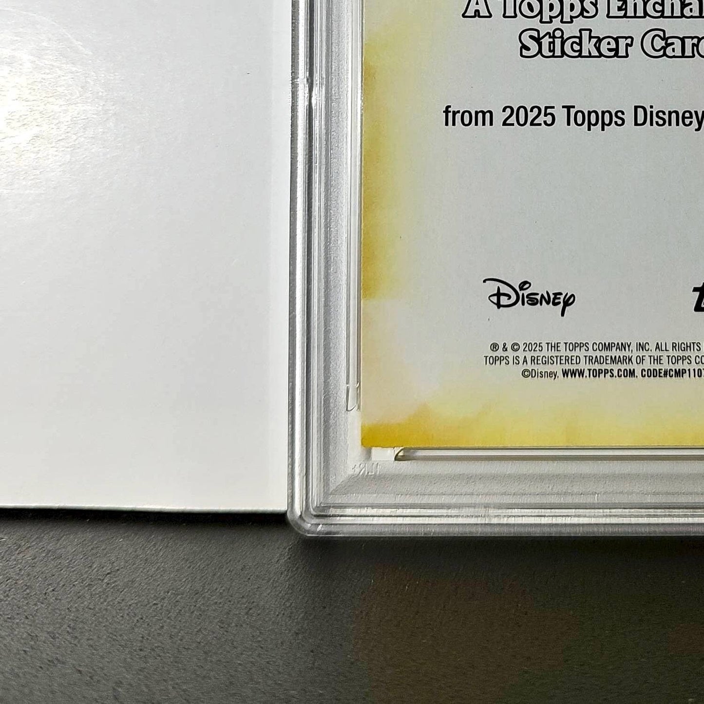 Belle 2025 Topps Disney #ES-13 Enchanted Sticker Card Beauty and the Beast PSA 9