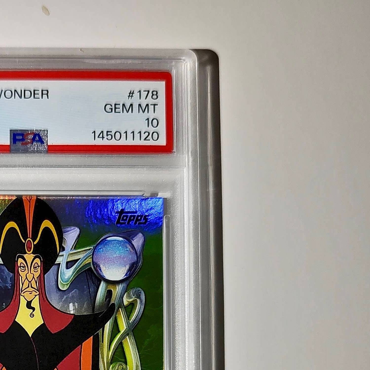 Jafar 2025 Topps Disney Wonder #178 Card Aladdin PSA 10
