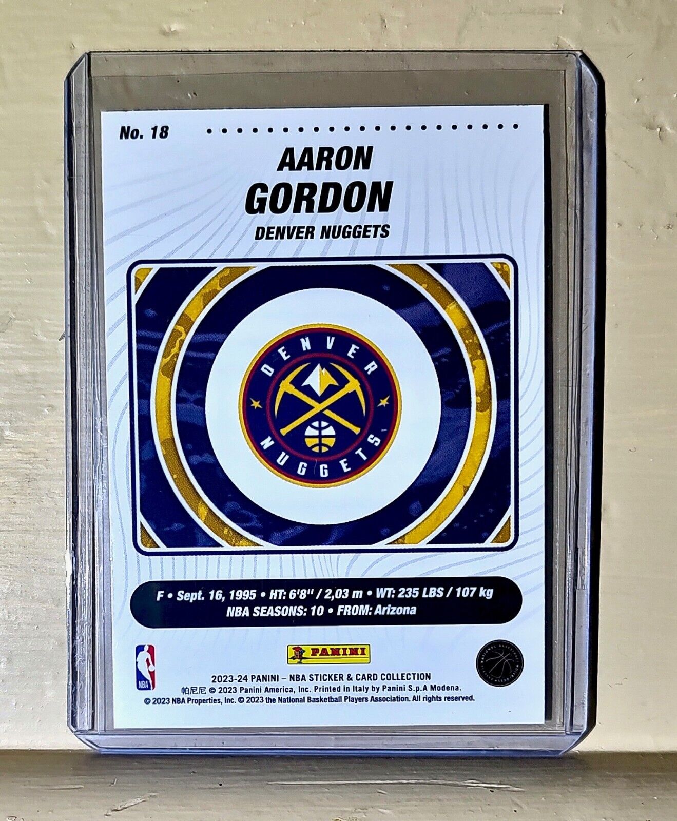 Aaron Gordon 2023-24 Panini NBA Basketball #18 Card Denver Nuggets