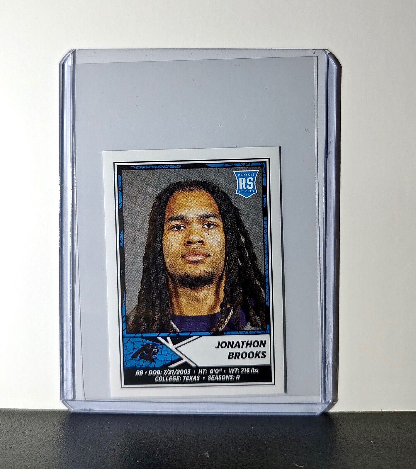 Jonathon Brooks Rookie 2024 Panini NFL Sticker #448 Carolina Panthers