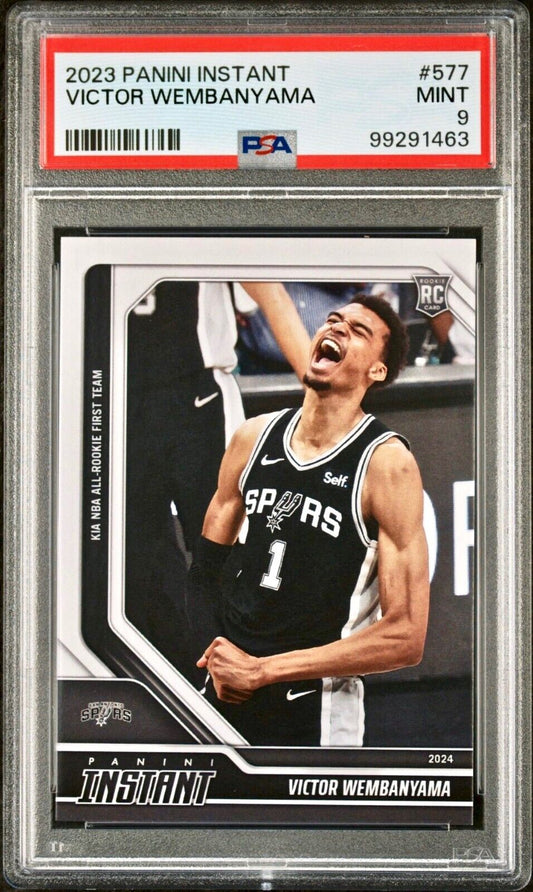 Victor Wembanyama 2023 Panini NBA All-Rookie 1st Team 577 Rookie Card PSA 9 Mint