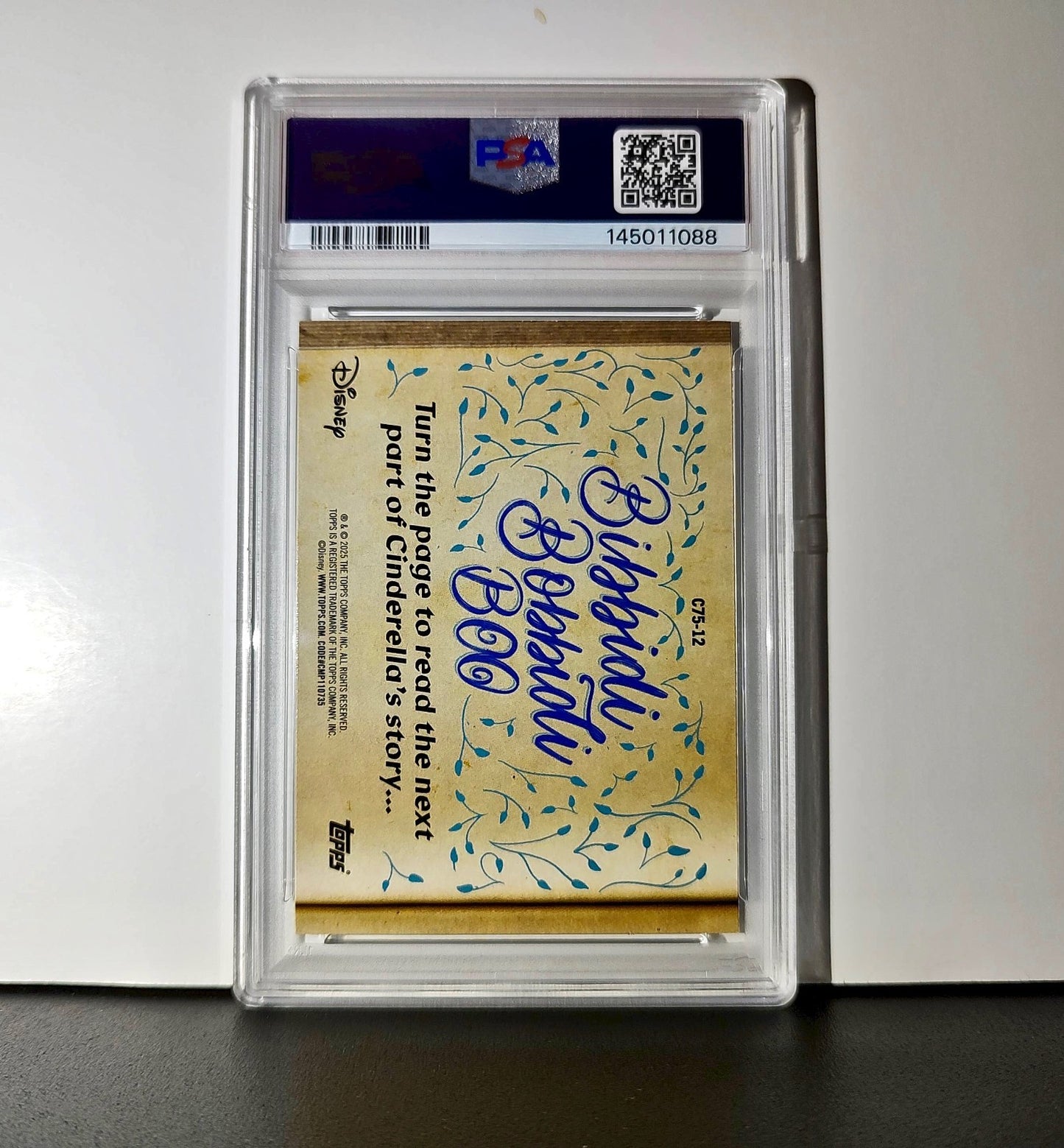 Why she must be… Cinderella's Fairy Godmother! 2025 Topps Disney #C75-12 PSA 9