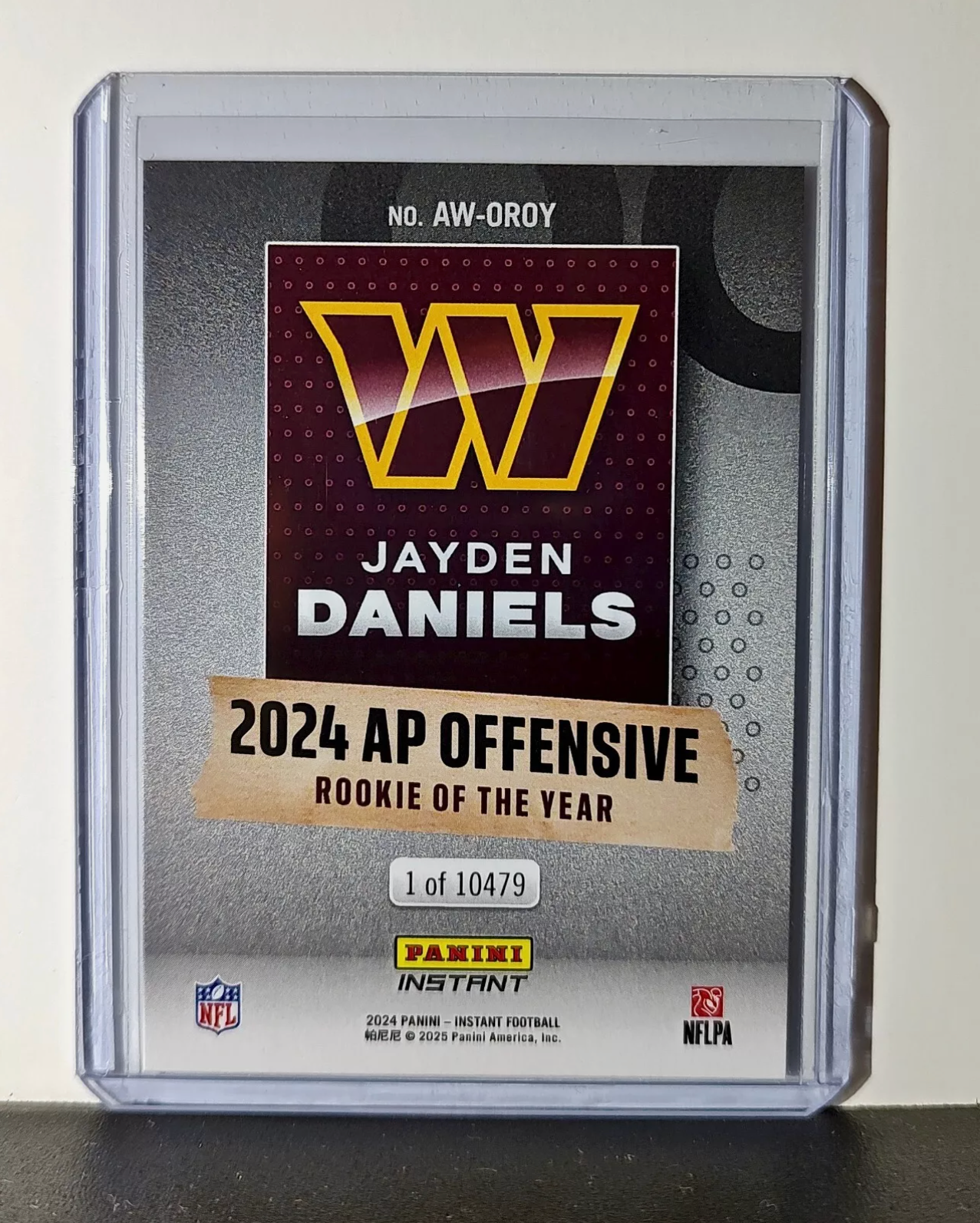 Jayden Daniels Rookie Panini NFL Football Cards Set of 5 with Acrylic Display