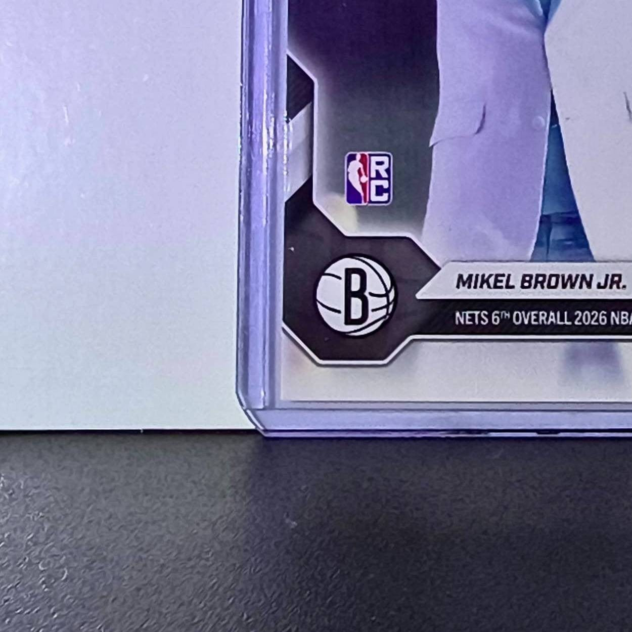 Mikel Brown Jr. Rookie 2026-27 Topps NBA Draft Night #MBRO Card Nets