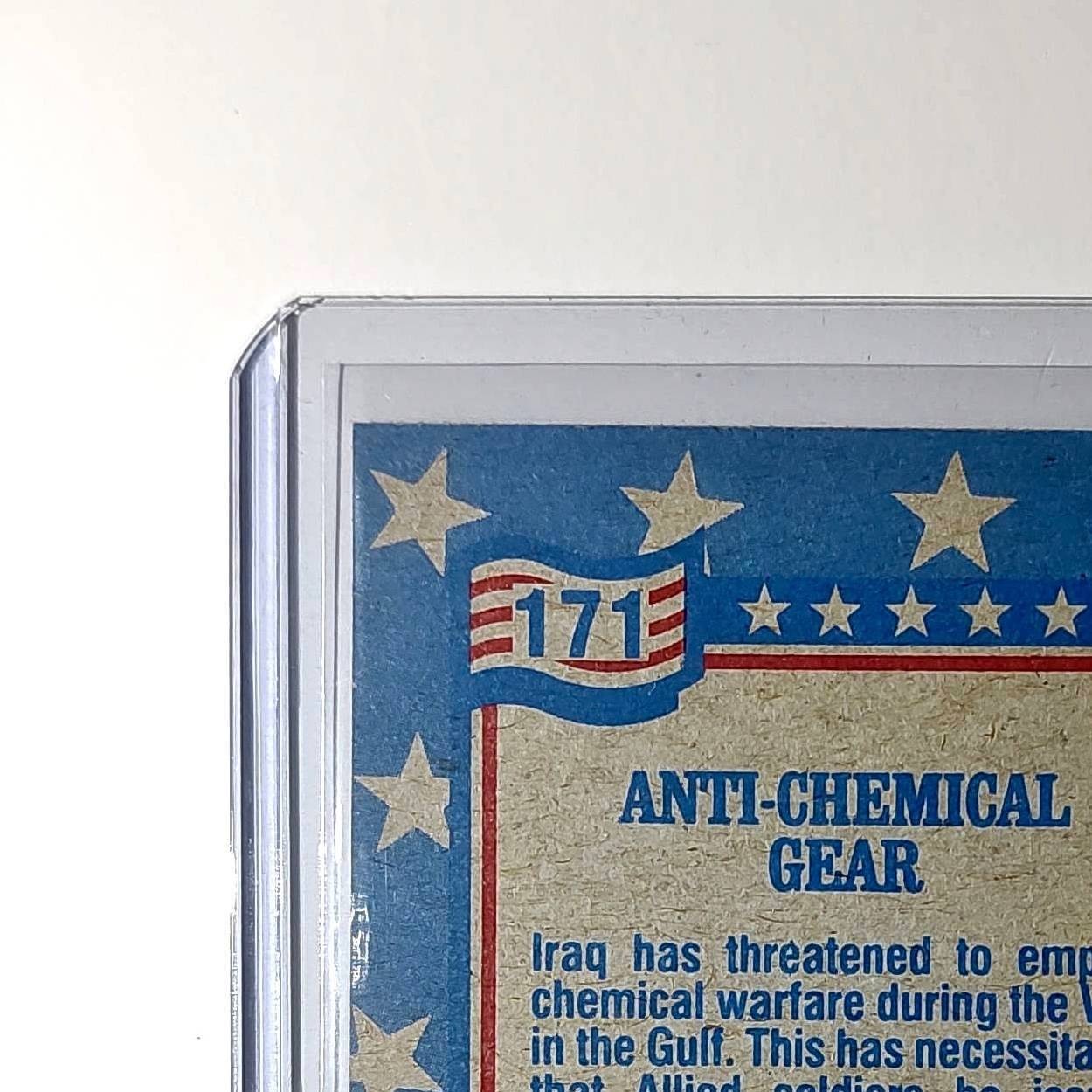 Anti-Chemical Gear 1991 Topps Desert Storm #171 Card