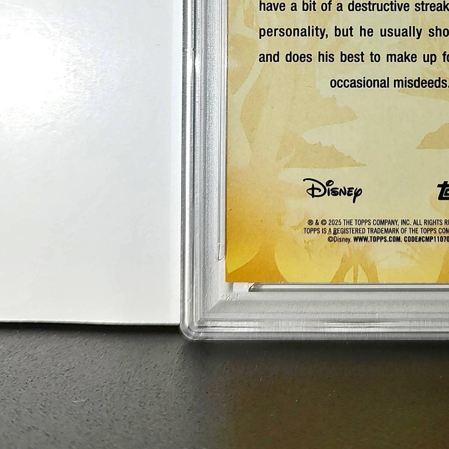 Figaro 2025 Topps Disney #FF-3 Furry Friends Card Pinocchio PSA 10