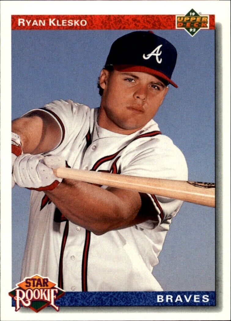 Ryan Klesko 1992 Upper Deck MLB #24 Baseball Card Atlanta Braves
