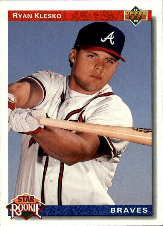 Ryan Klesko 1992 Upper Deck MLB #24 Baseball Card Atlanta Braves