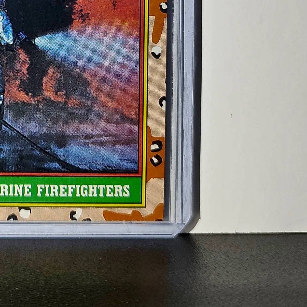 Marine Firefighters 1991 Topps Desert Storm #74 Card