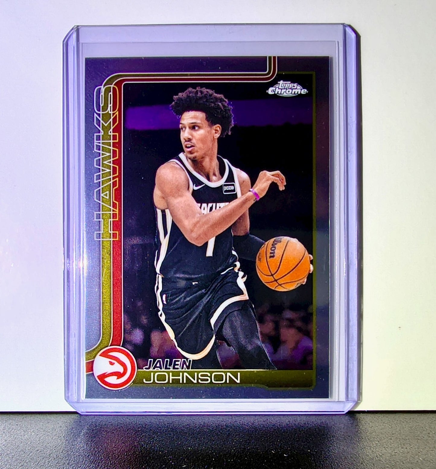 Jalen Johnson 2025-26 NBA Topps Chrome Update #49 Basketball Card Atlanta Hawks