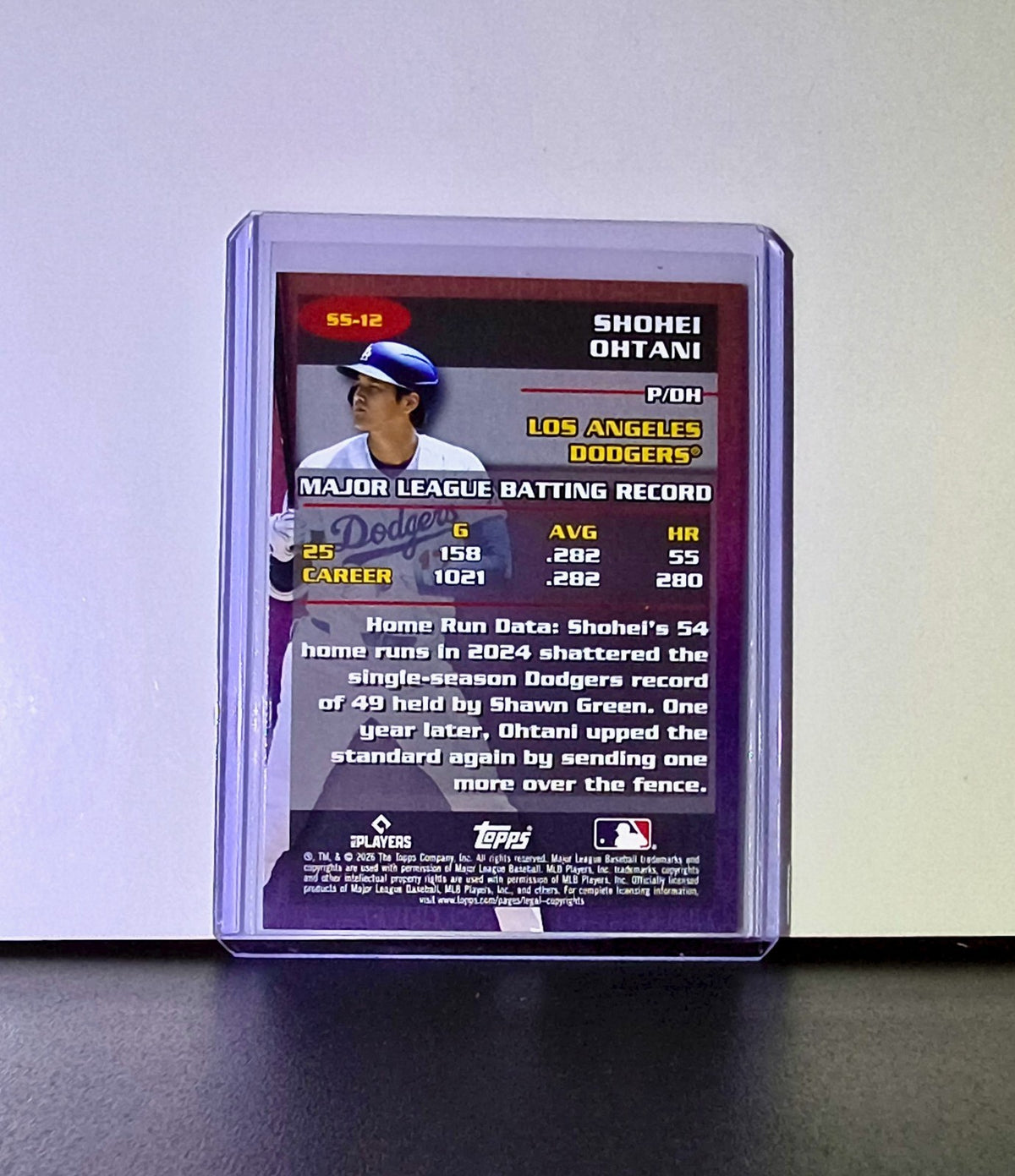 Shohei Ohtani 2026 Topps Update Stat Stars MLB #SS-12 Card Los Angeles Dodgers