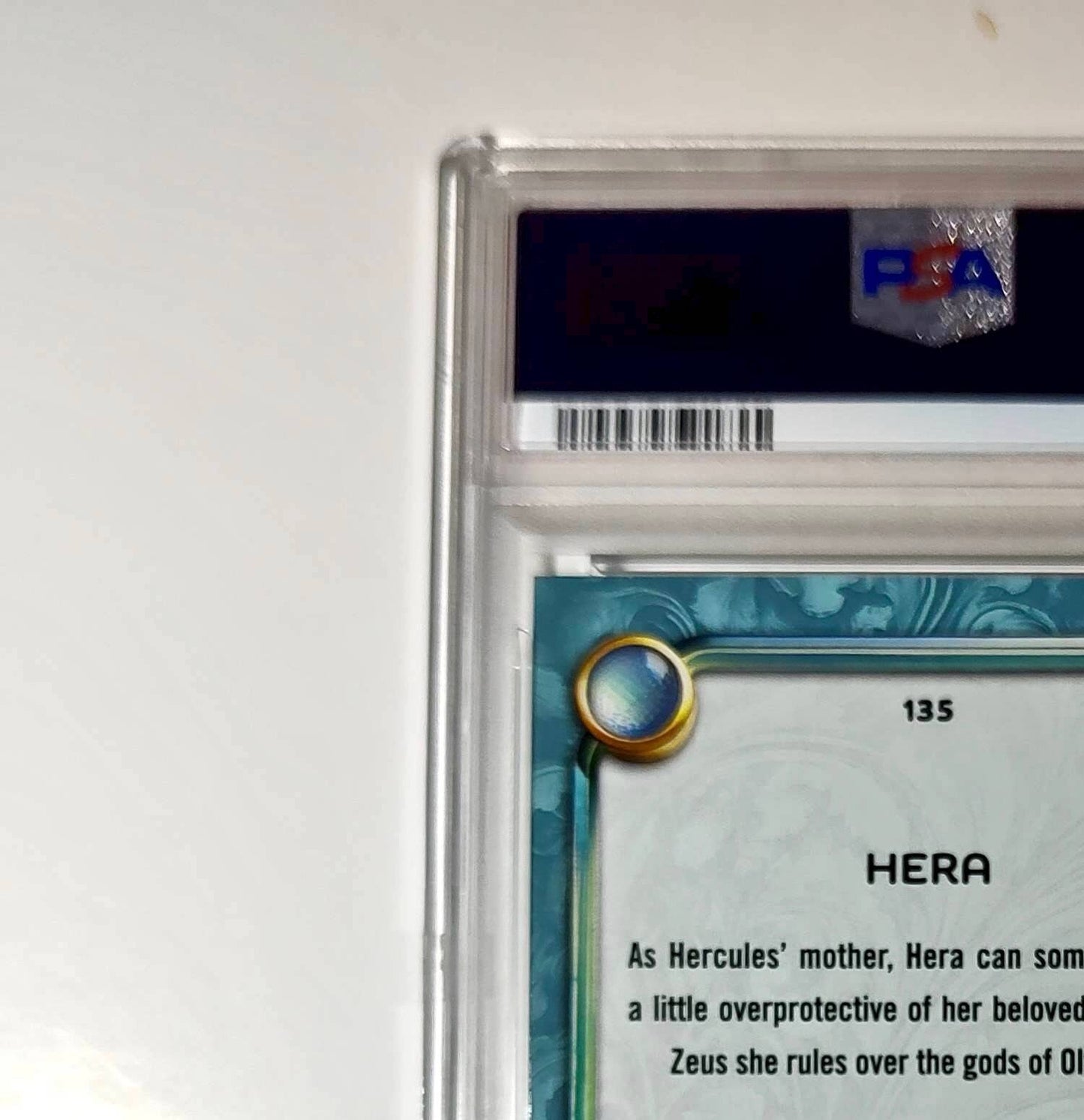 Hera 2025 Topps Disney Wonder #135 Diamond Card Hercules PSA 7