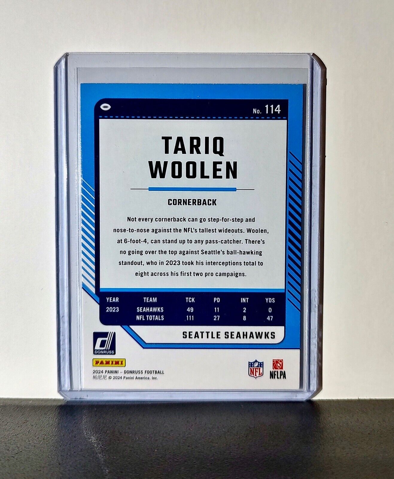 Tariq Woolen 2024 Panini Donruss NFL #114 Card Seattle Seahawks